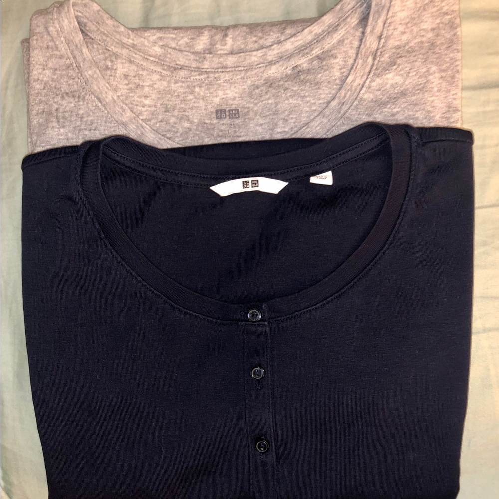 Uniqlo short sleeve henley